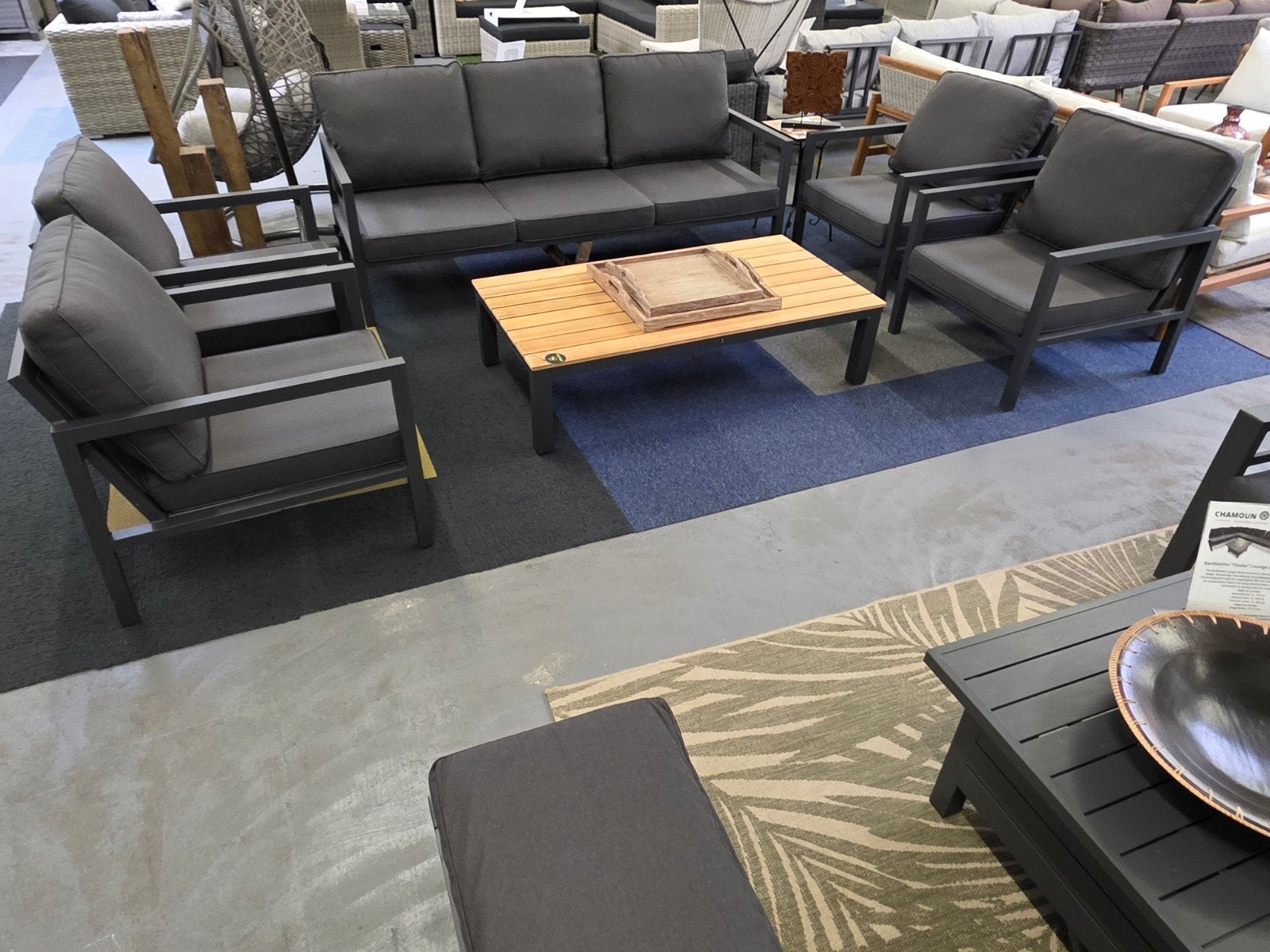 Mondial Living Loungeset Festino Aluminium/teak, Ophalen of Verzenden