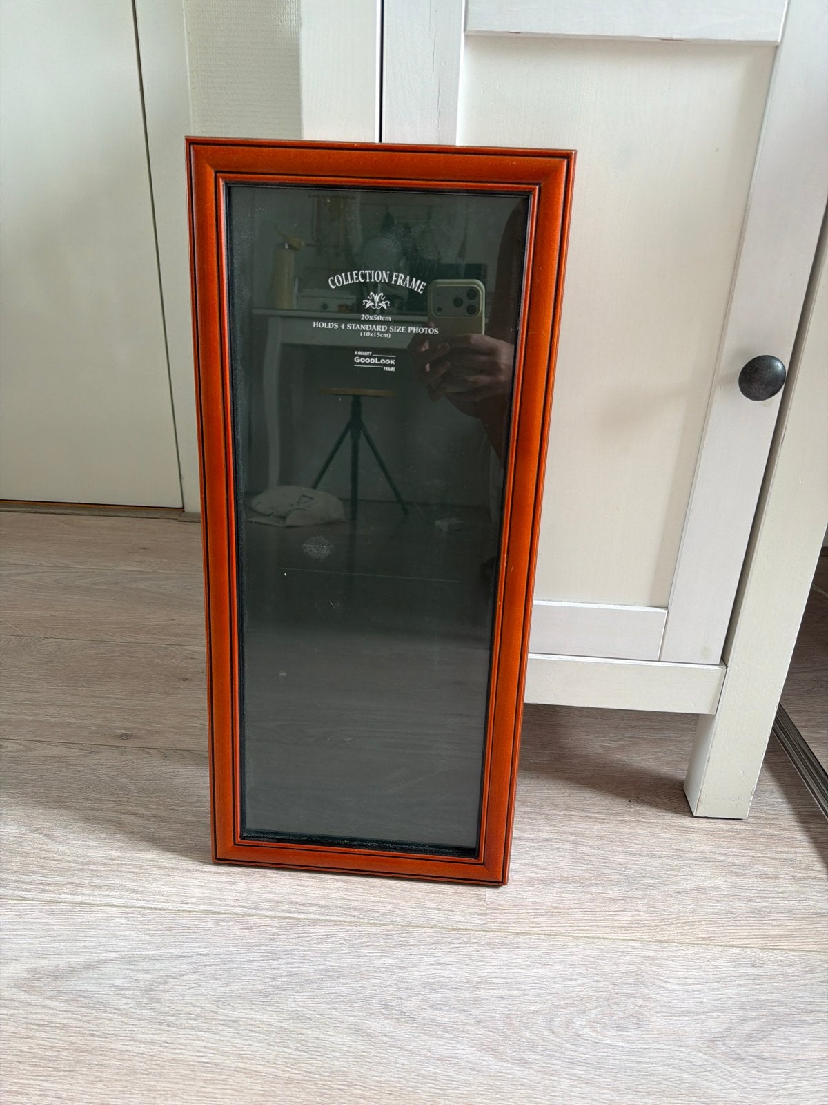 Houten Fotolijst 56x25 cm - Bruin, Ophalen, Bruin, Zo goed als nieuw, Fotolijst