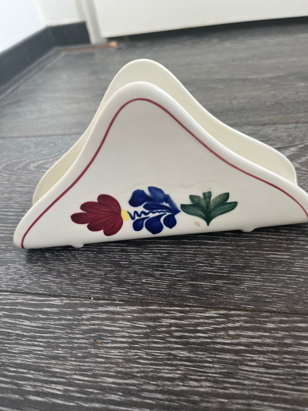 Boerenbont servet- of kaarthouder van Royal Boch, Huis en Inrichting, Keramiek, Ophalen of Verzenden, Zo goed als nieuw, Royal Boch