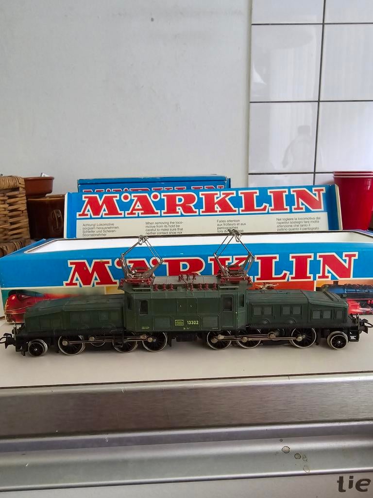 Märklin Krokodil locomotief met originele doos, Ophalen of Verzenden