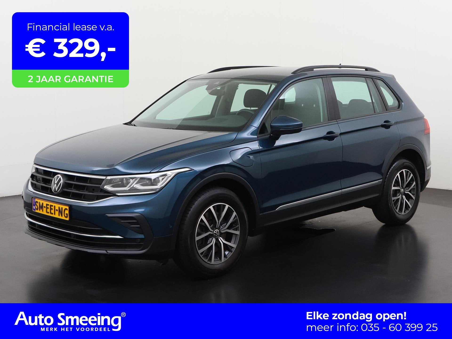 Volkswagen Tiguan 1.4 TSI eHybrid Life | Stoel & Stuurverwar, Stof, 4 cilinders, Blauw, Plug-in hybride
