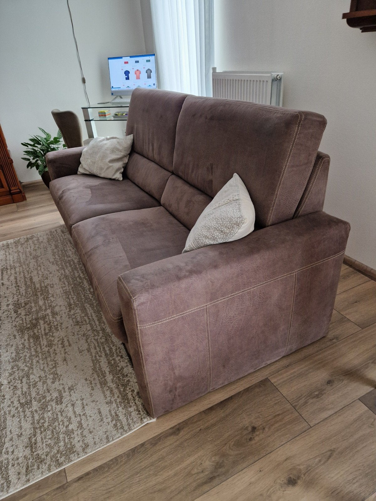 Bank en relax fauteuil, Ophalen, Gebruikt, 75 tot 100 cm