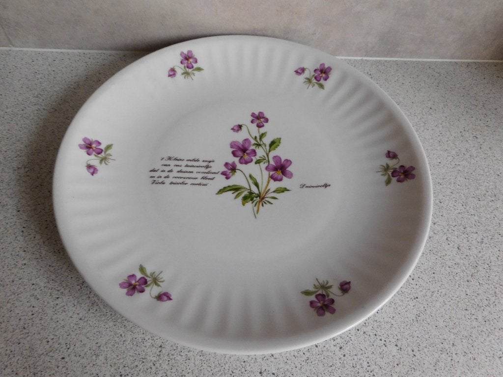 Bord 30 cm. Duinviooltje Libelle Exclusief Marjolein Bastin, Huis en Inrichting, Keuken | Servies, Overige merken, Ophalen of Verzenden
