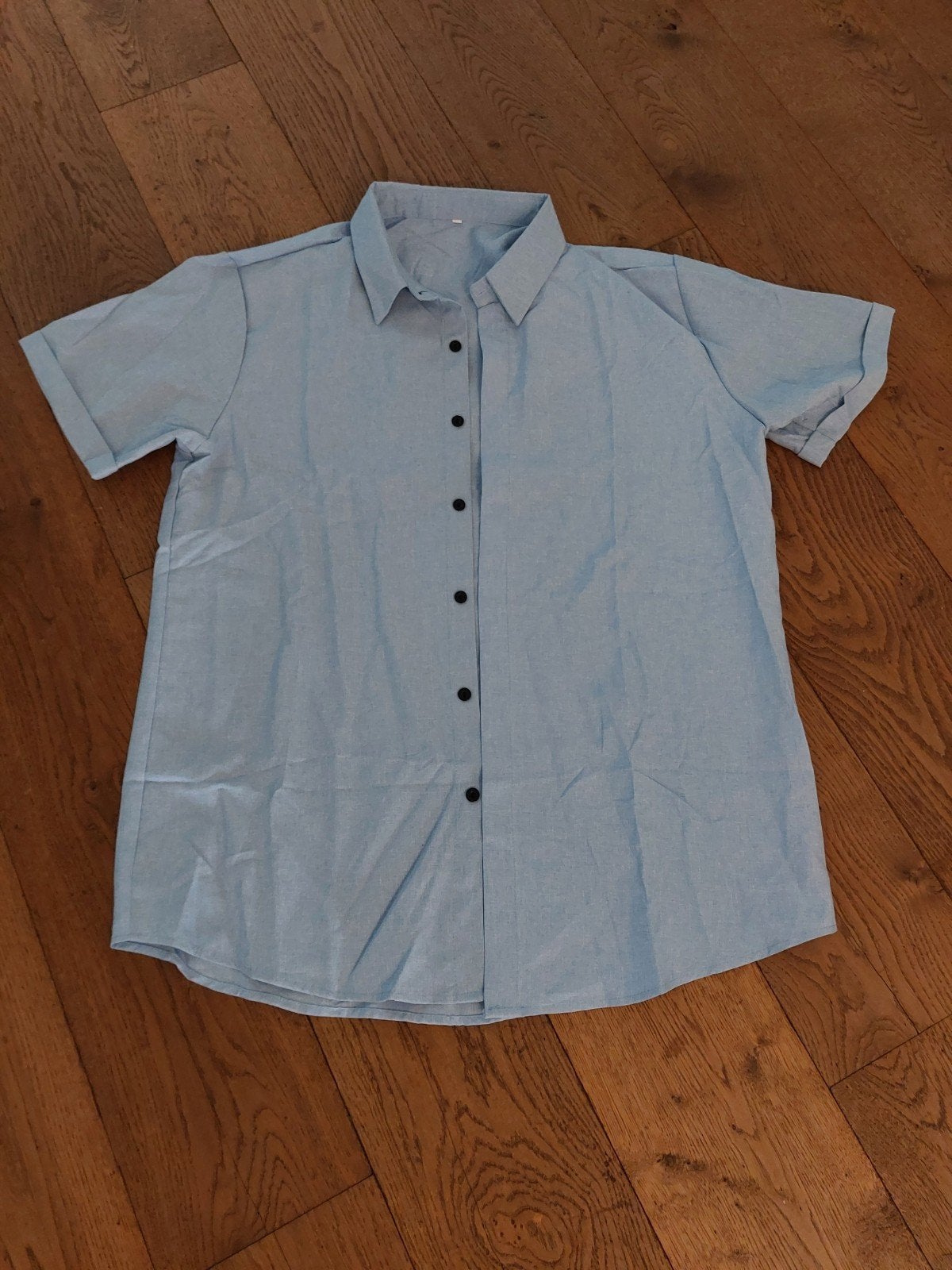 Nieuw blauwkleurig overhemd, Ophalen of Verzenden, Nieuw, Blauw, Halswijdte 41/42 (L)