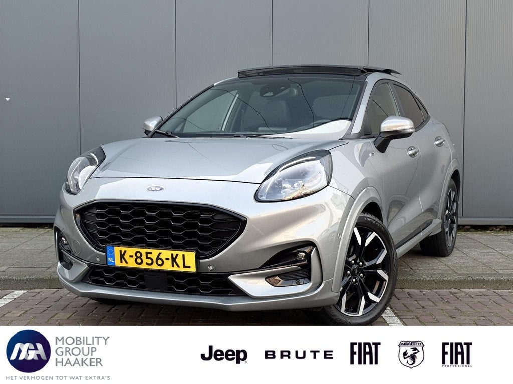Ford Puma 1.0 EcoBoost ST-Line X | Apple-Android | Schuif-Ka, Auto's, Ford, 125 pk, 1226 kg, Leder en Stof, Origineel Nederlands