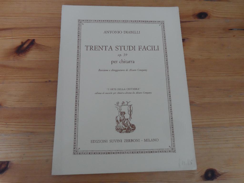 Antonio diabelli - trenta studi facili op. 39, Klassiek, Ophalen of Verzenden, Artiest of Componist, Gitaar
