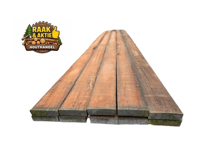 10 Hardhouten balken 5x20 cm / 6.50 m lang - nr: HB88