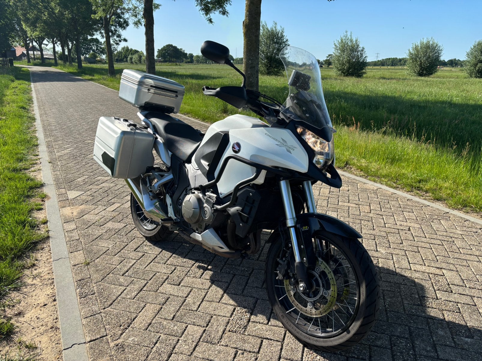 Honda vfr1200x crosstourer 60000km 2012 hyperpro vering, Occasion, 4 cilinders, Motorrijbewijs A, Cardan-aandrijving