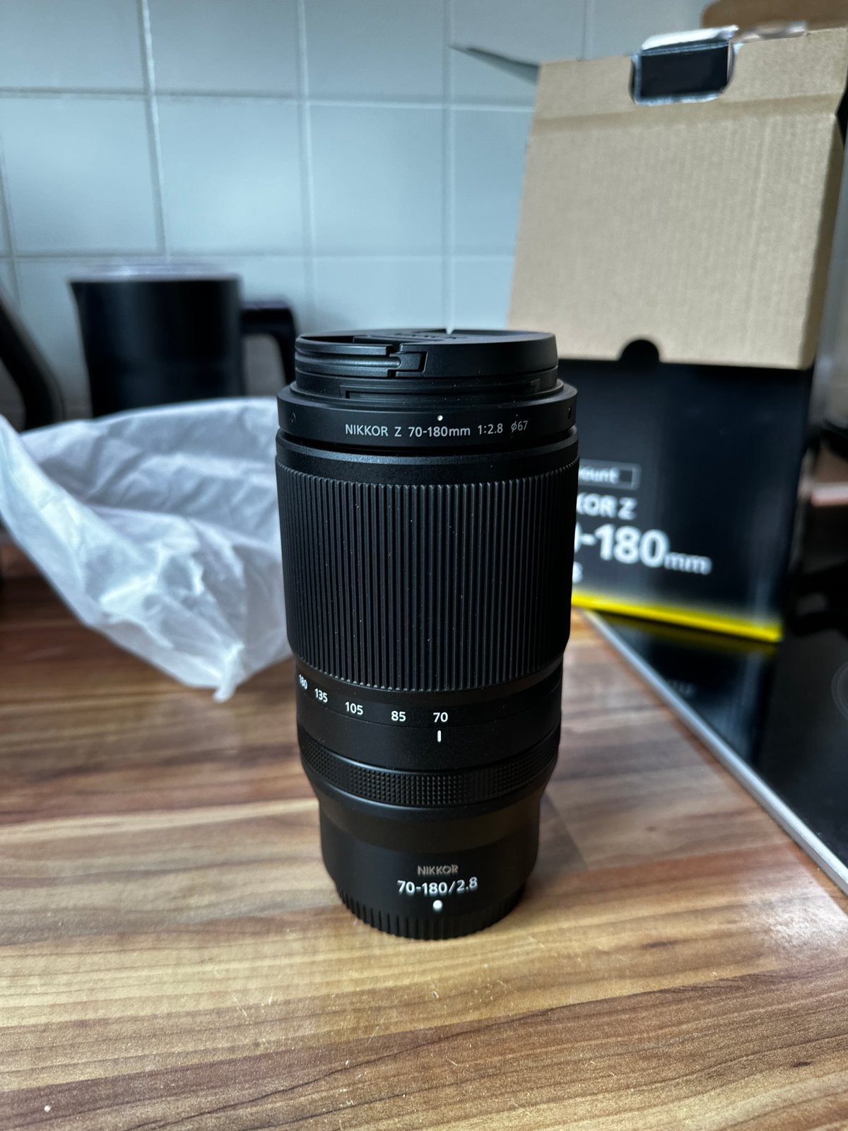 Nikon Z lens 70-180 F2.8, Audio, Tv en Foto, Fotografie | Lenzen en Objectieven, Handmatige focus, Nikon Z-mount, Nikon, Zo goed als nieuw