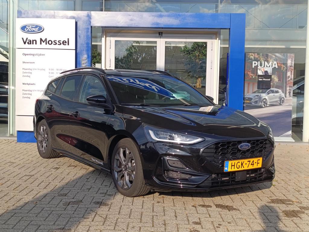 Ford Focus Wagon 1.0 EcoBoost Hybrid ST Line | Adaptieve Cru, Auto's, Ford, 12 maanden, Gebruikt, Euro 6, Zwart