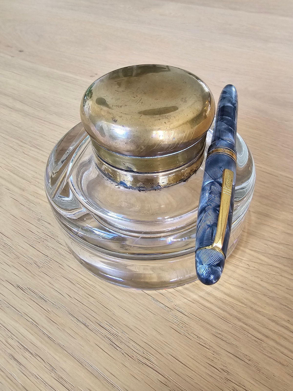 Prachtige & zeer zeldzame antieke ART DECO inktpot €59, Ophalen of Verzenden