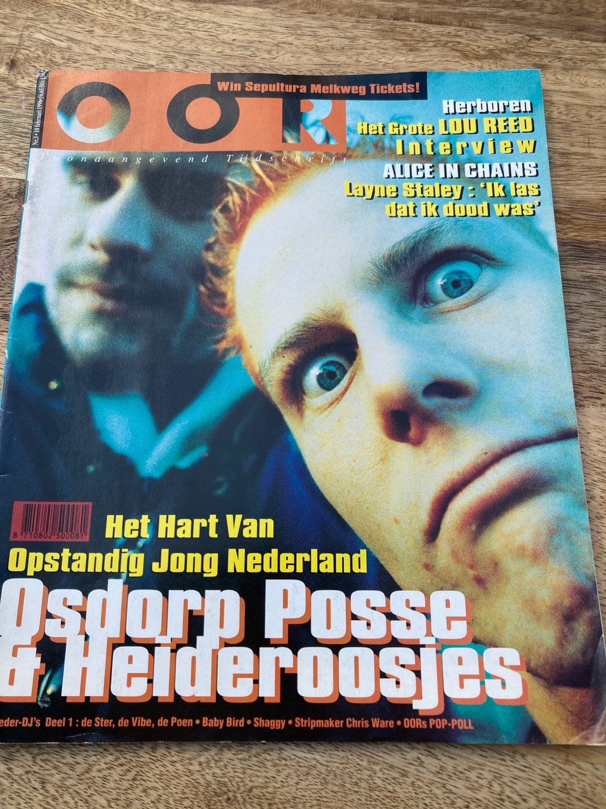 OOR 1996 Osdorp Posse HEIDEROOSJES Alice In Chains LOU REED, Boeken, Ophalen of Verzenden, Gelezen, Muziek, Film of Tv