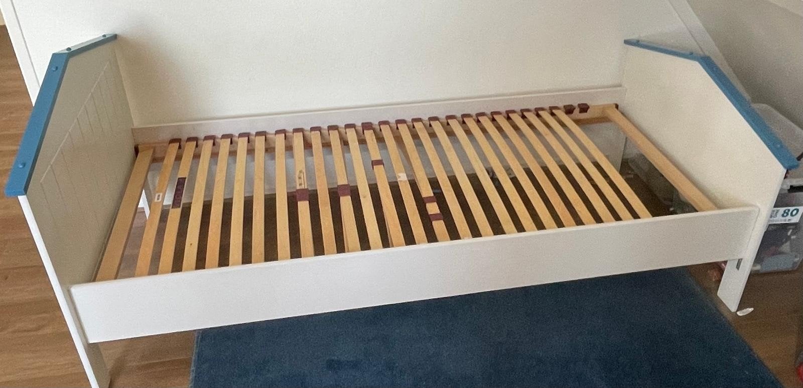 Eenpersoonsbed Viola 90x200 met lattenbodem, Ophalen, 90 cm, Eenpersoons, Wit