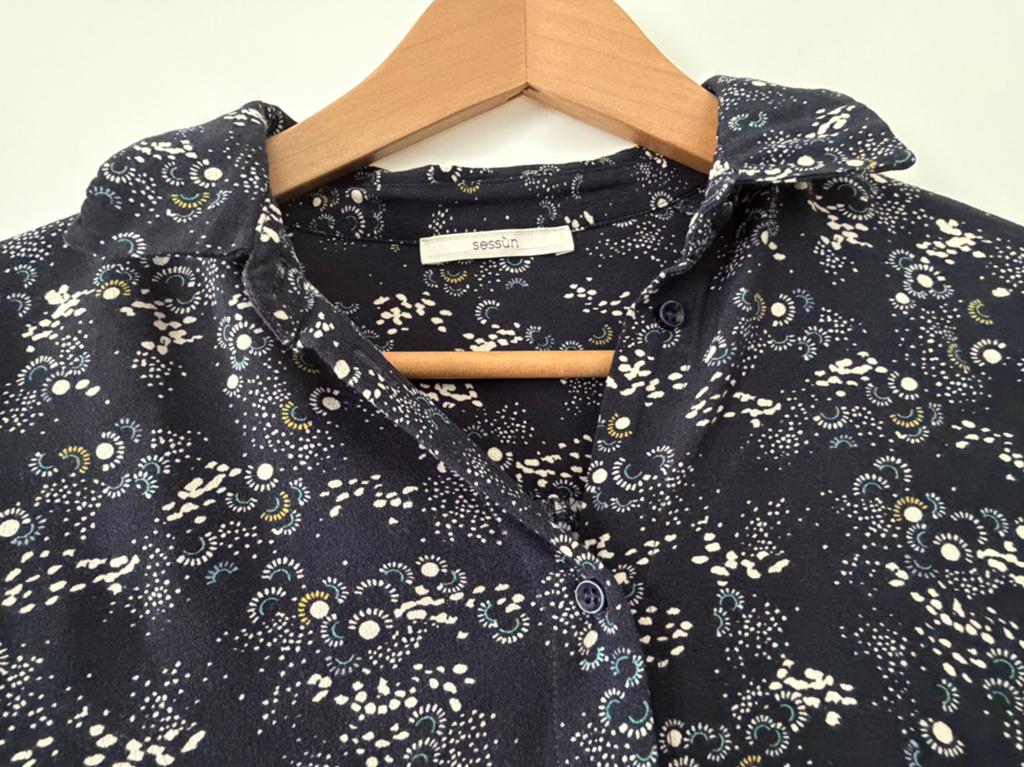 Sessun blouse blauw maat M, Ophalen of Verzenden, Gedragen, Maat 38/40 (M), Blauw
