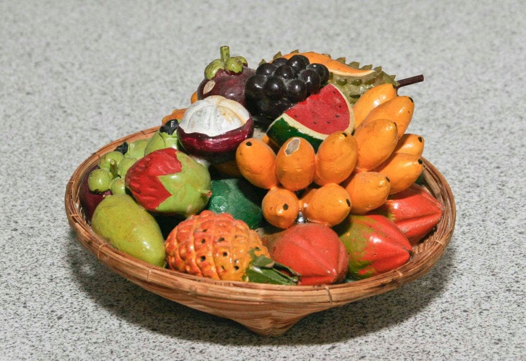 Miniatuur fruitschaal. Ca. 10 cm doorsnede, Ophalen of Verzenden, Zo goed als nieuw