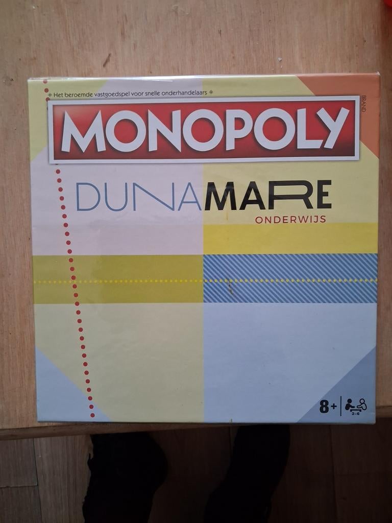 Monopoly Dunamare Onderwijs - Nieuw in verpakking, Hobby en Vrije tijd, Gezelschapsspellen | Bordspellen, Vijf spelers of meer