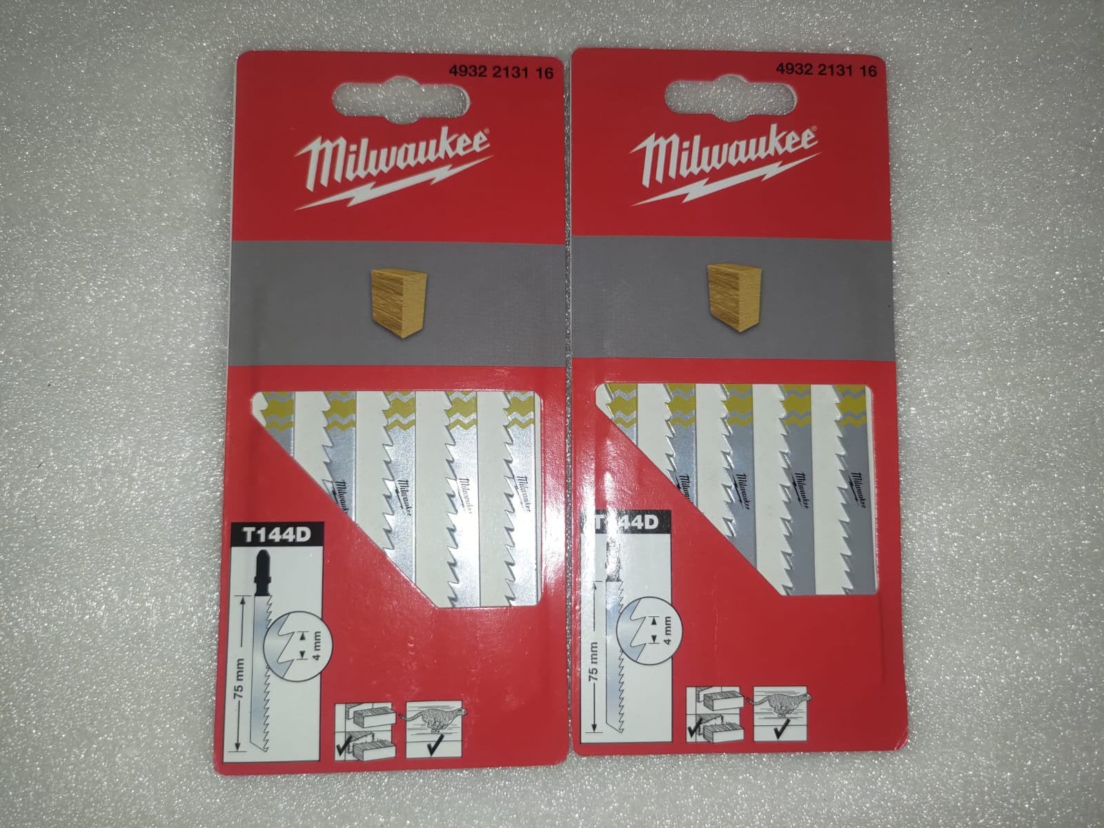 Milwaukee T144D Decoupeerzaagbladen - 2 stuks, Doe-het-zelf en Verbouw, Minder dan 30 mm, Decoupeerzaag, Nieuw, Ophalen of Verzenden