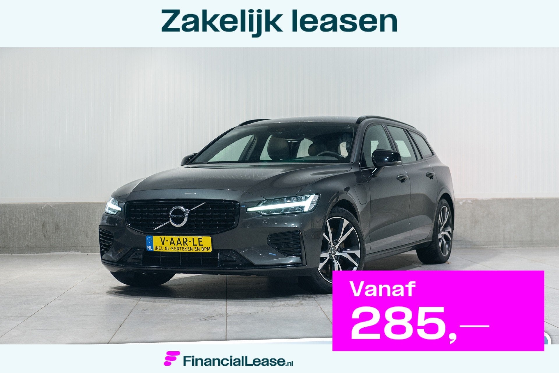 Volvo V60 T6 Aut. Plug-in Hybrid R-Design Leder Parkeercamer, Automaat, Gebruikt, Zwart, 4 cilinders