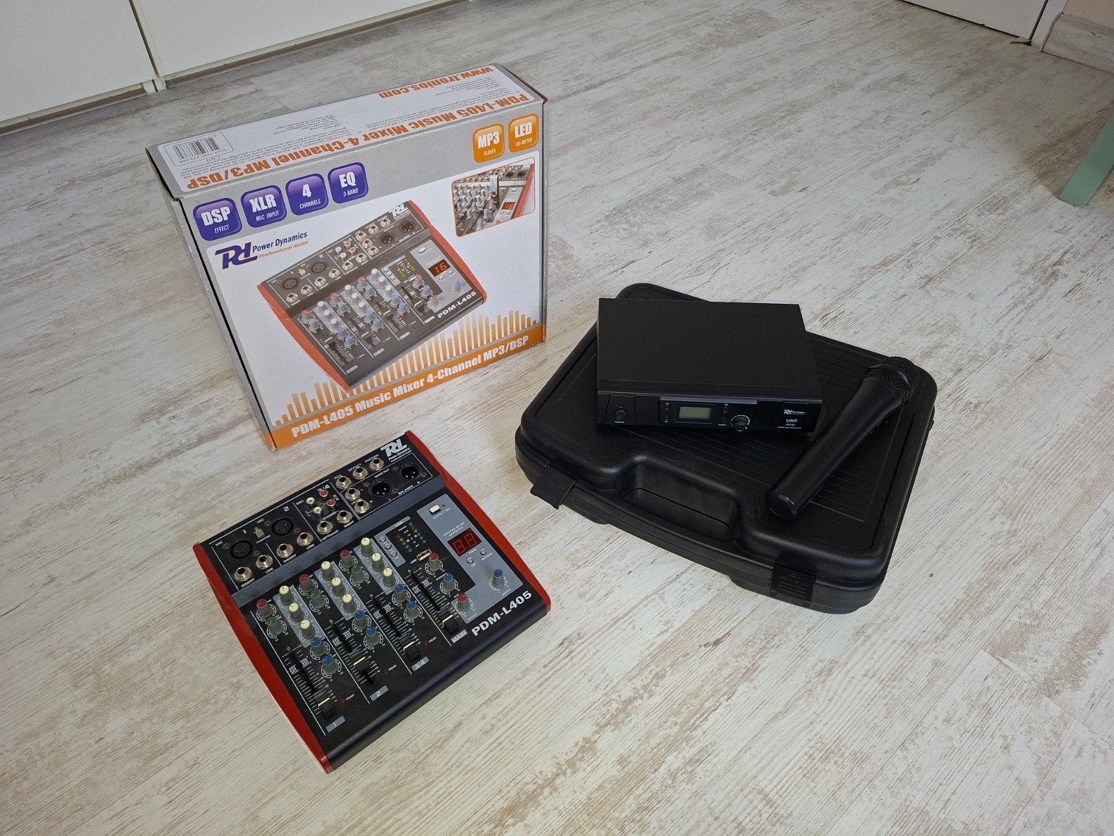 Power Dynamics PDM-L405 Mengpaneel & PDM3 Microfoon Set, Ophalen