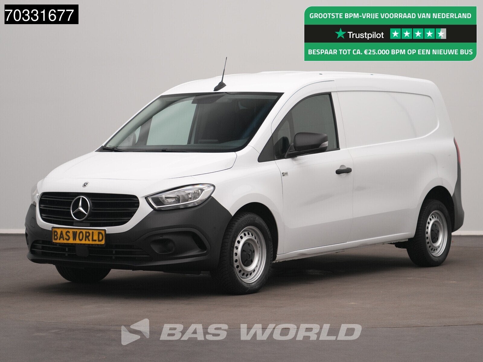 Mercedes Citan 112 CDI L2H1 LED Airco Camera Cruise Parkeers, Stof, Gebruikt, Euro 6, 4 cilinders