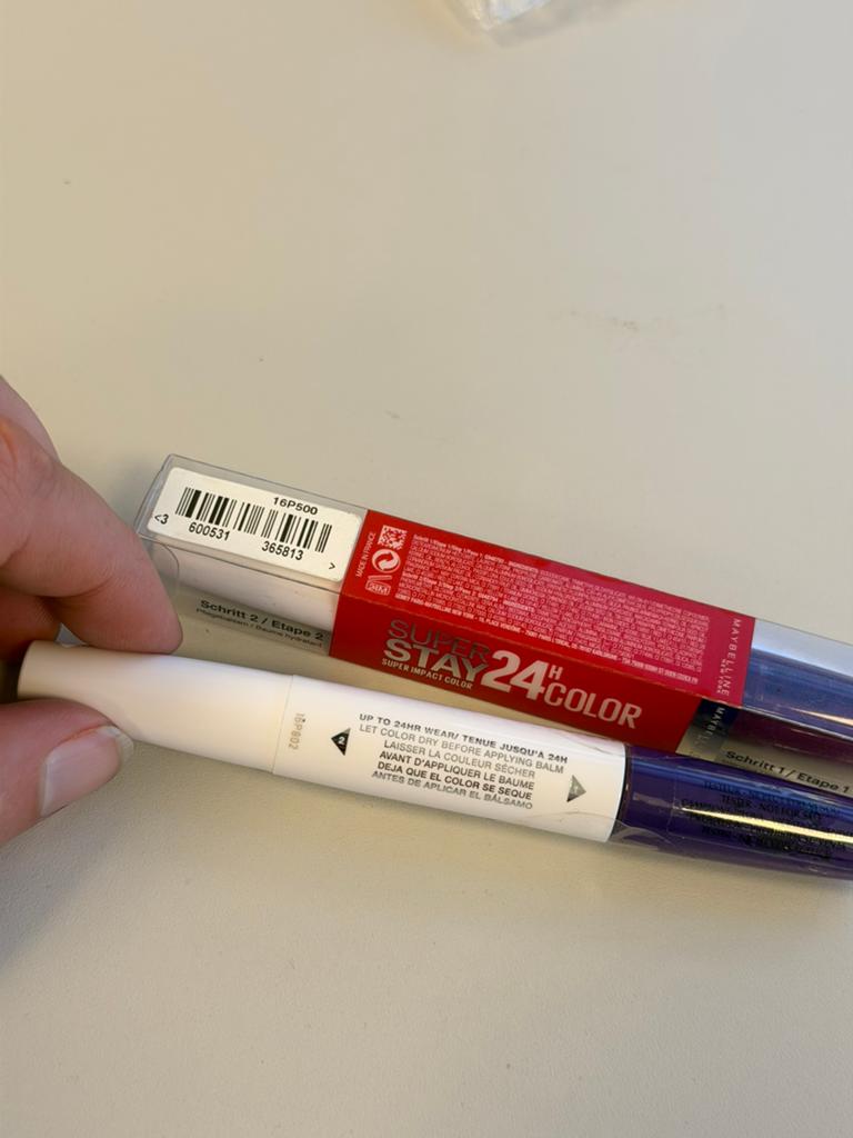 Maybelline Superstay 24H Lip Colour Paars Set - lip lippen, Lippen, Paars, Nieuw, Ophalen of Verzenden