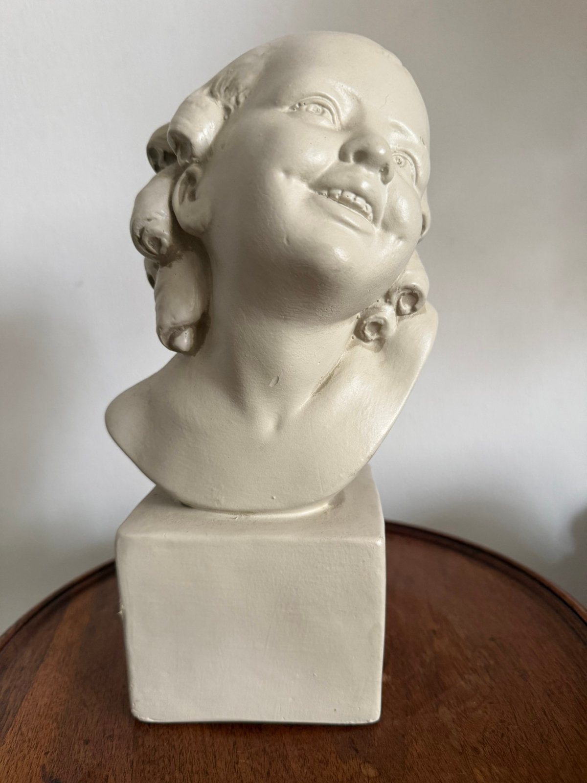 Art deco buste lachend meisje 1929, Ophalen of Verzenden