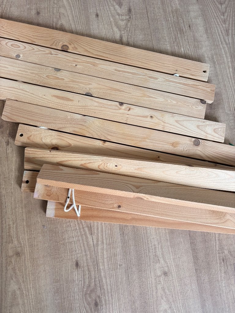 Lattenbodem hout peuter bed 70x150, Ophalen, Gebruikt, 70 tot 85 cm, 140 tot 160 cm