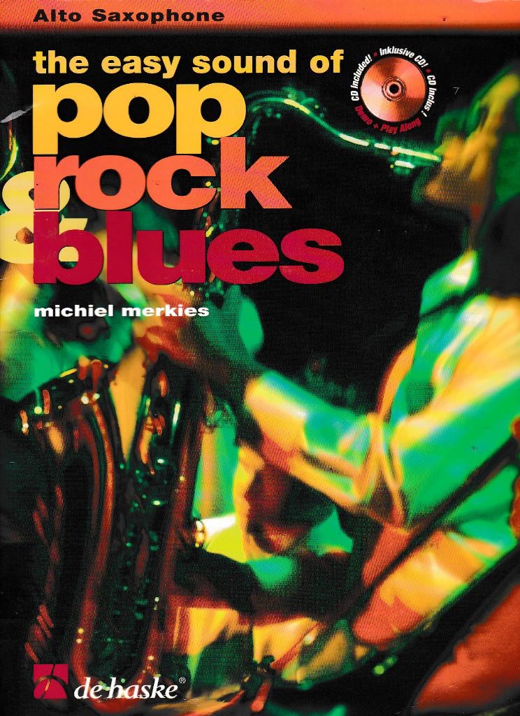 Pop Rock Blues Alto saxophone met CD ( 9972 ), Gebruikt, Verzenden, Saxofoon, Blues