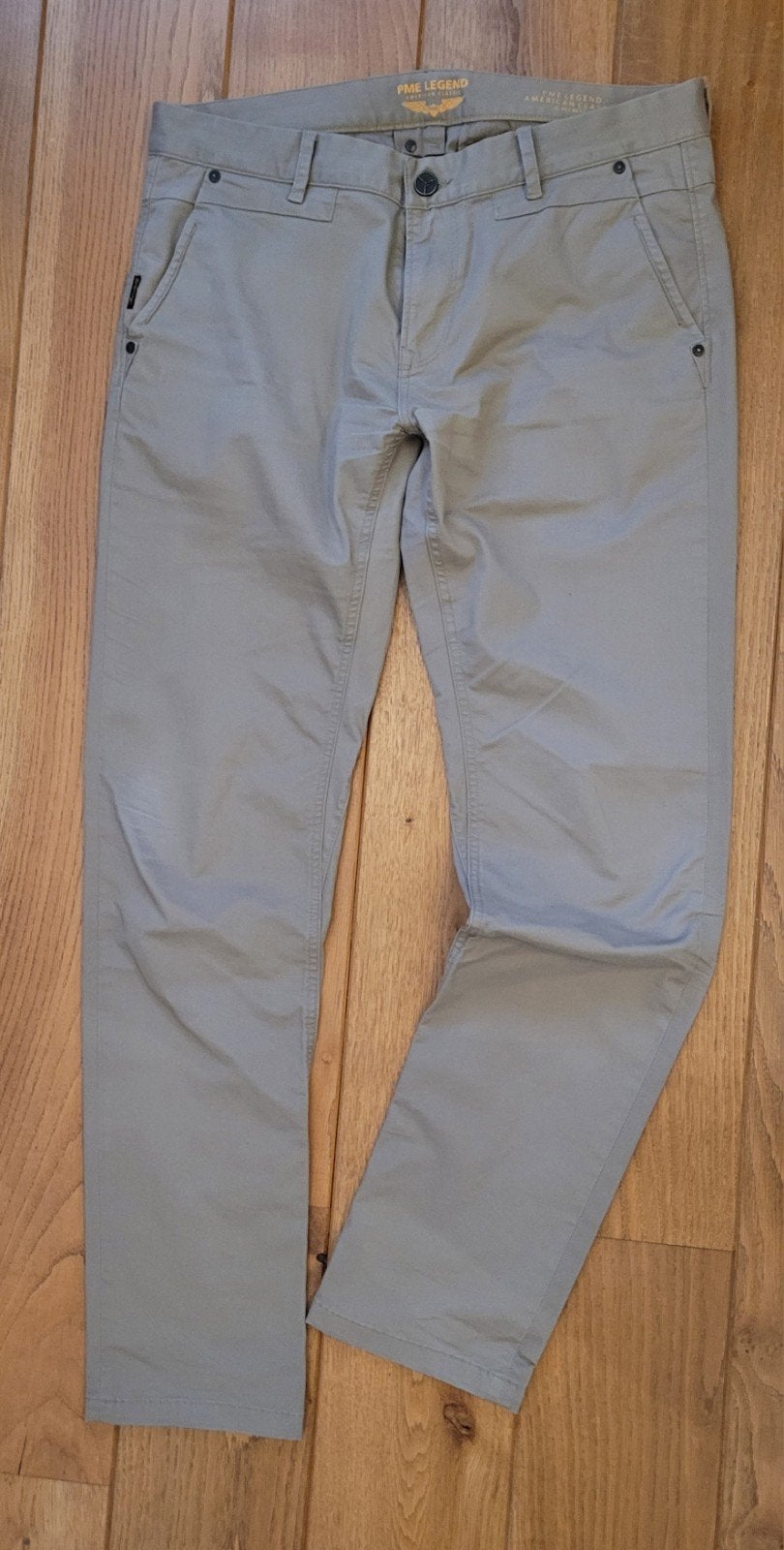 PME Legend Classis Chino Khaki W35 L34 als nieuw, Verzenden, Beige, Overige maten, Zo goed als nieuw