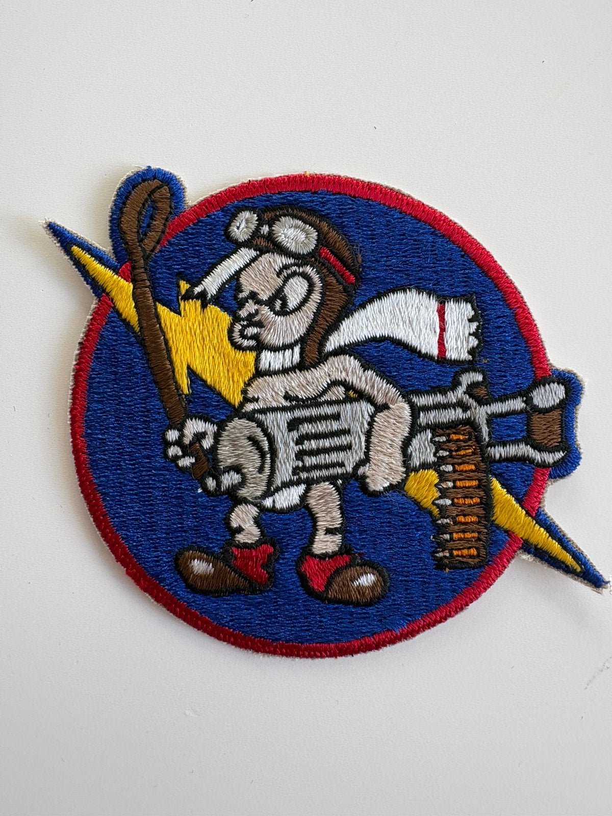 USAF 487th Fighter Squadron patch, Ophalen of Verzenden, Luchtmacht, Amerika, Embleem of Badge