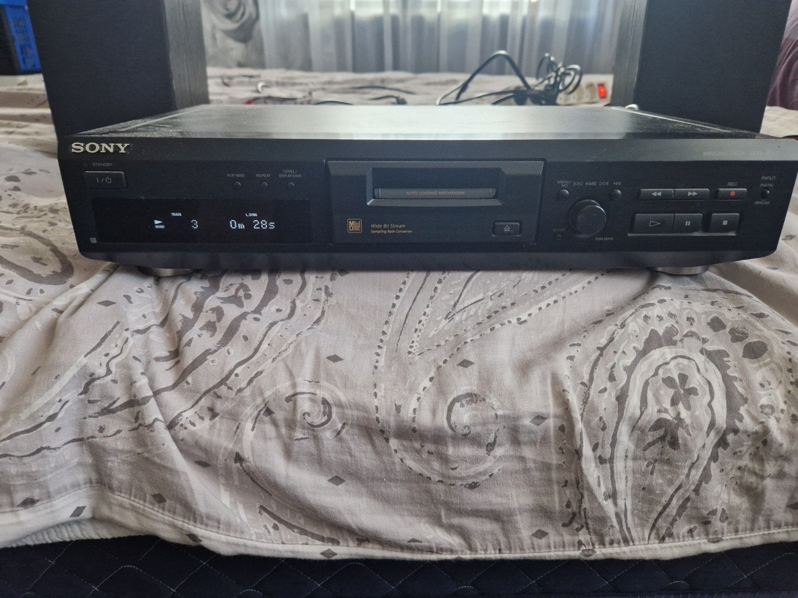 Sony MDS-JE330 Minidisc-recorder, Ophalen, Minidisc-recorder