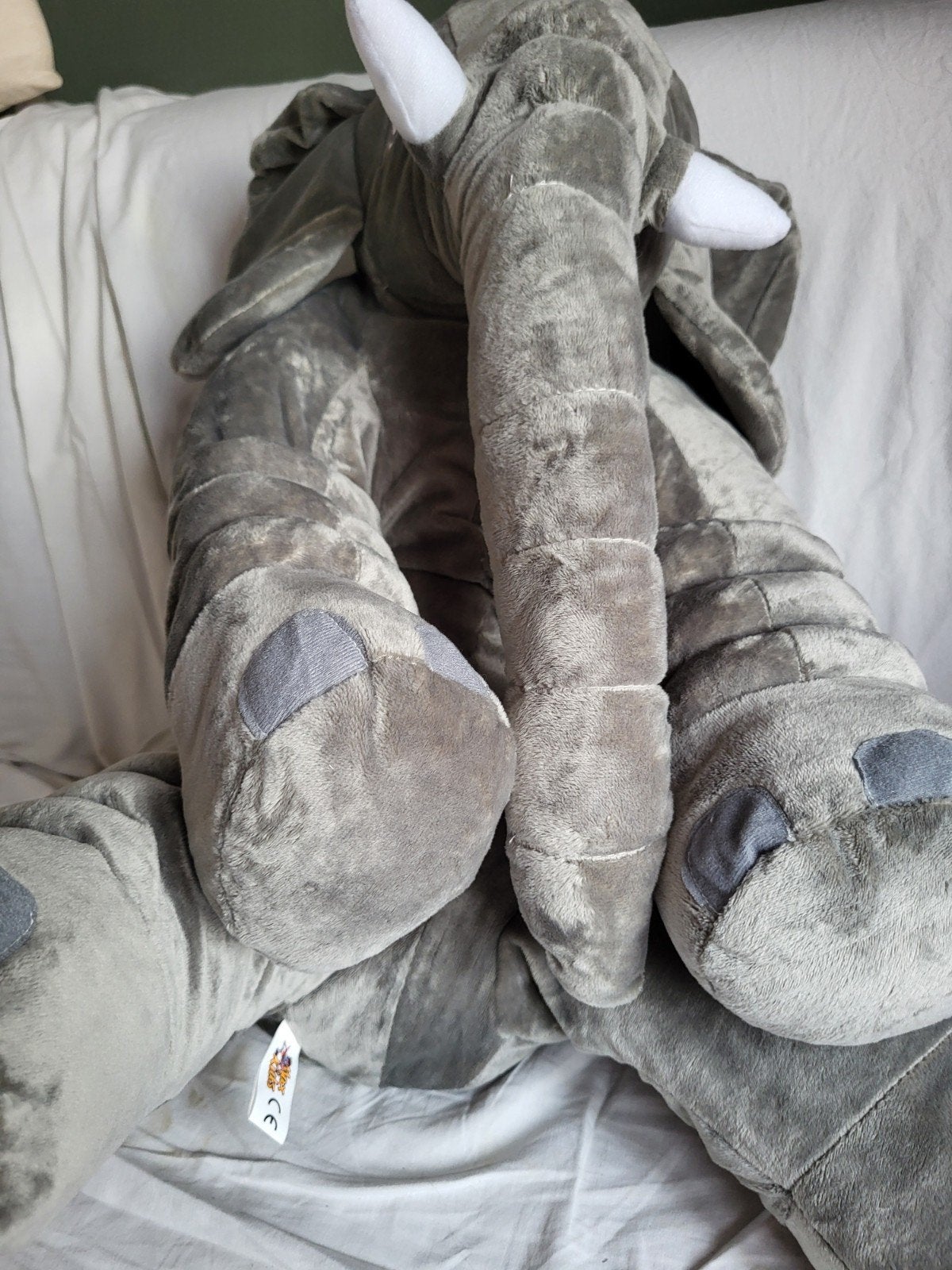 Grote zachte olifant knuffel, perfect voor knuffelen, Ophalen, Overige merken, Overige karakters, Grijs
