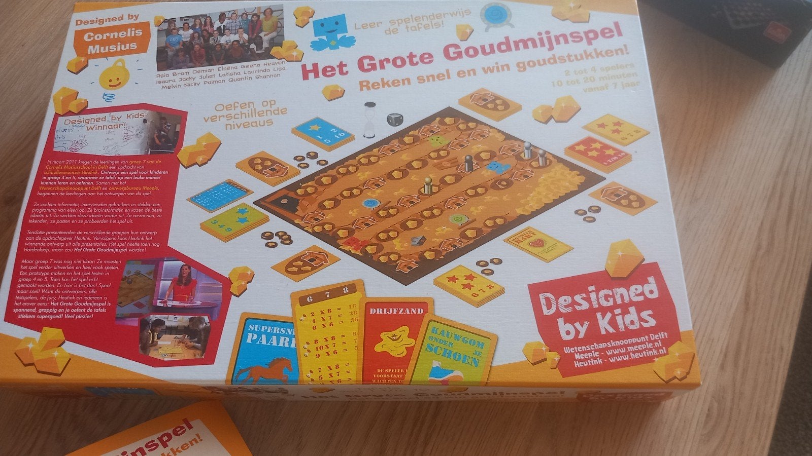 Het Grote Goudmijnspel - Leer de tafels!, Een of twee spelers, Ophalen, Zo goed als nieuw, Designed by Kids