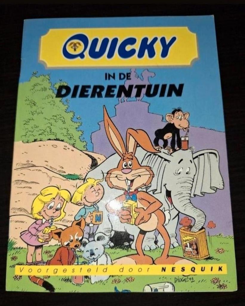 Quicky in de dierentuin - Nesquik kinderboek, Ophalen of Verzenden