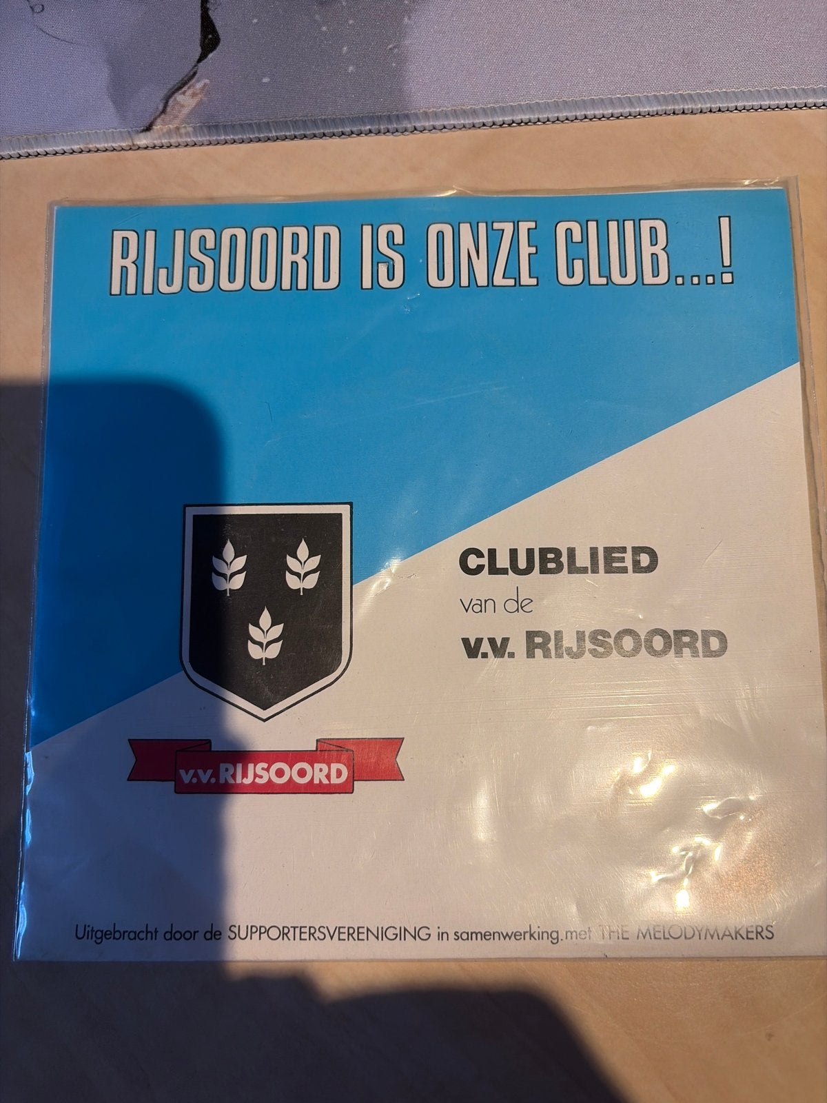 Clublied V.V. Rijsoord - Single, Cd's en Dvd's, Gebruikt, Overige genres, 7 inch, Ophalen of Verzenden