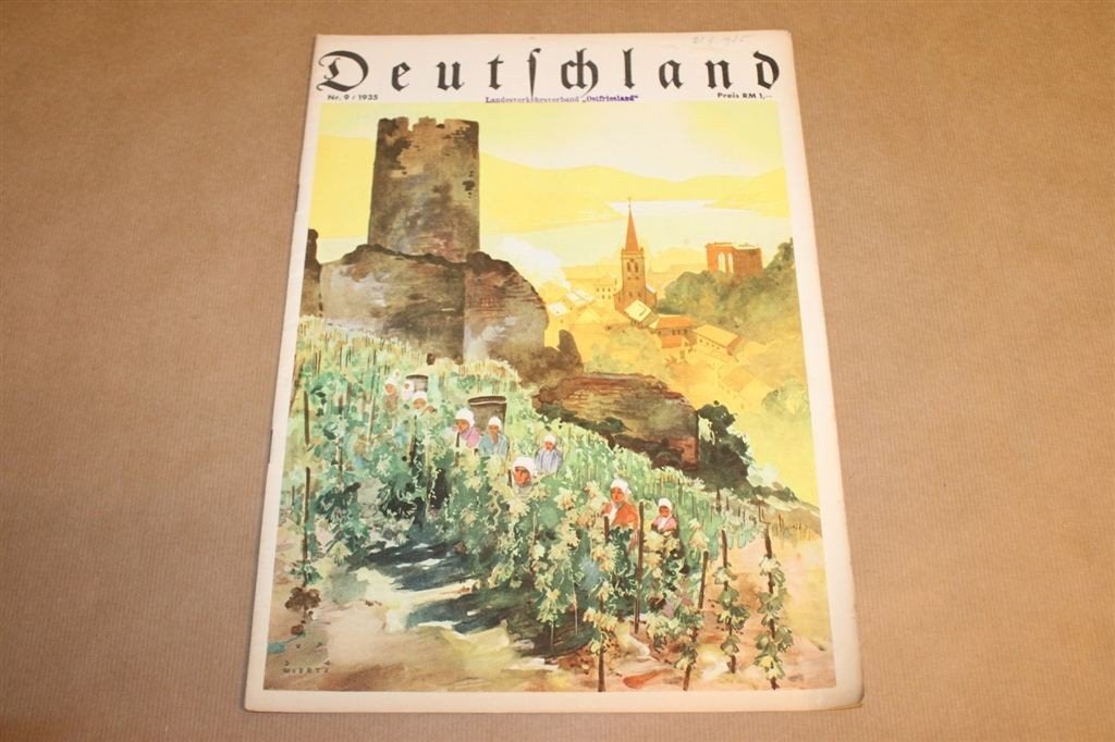 Deutschland - Nr. 9 - 1935 - Hitler Duitsland, Ophalen of Verzenden, 1920 tot 1940, Knipsel(s)