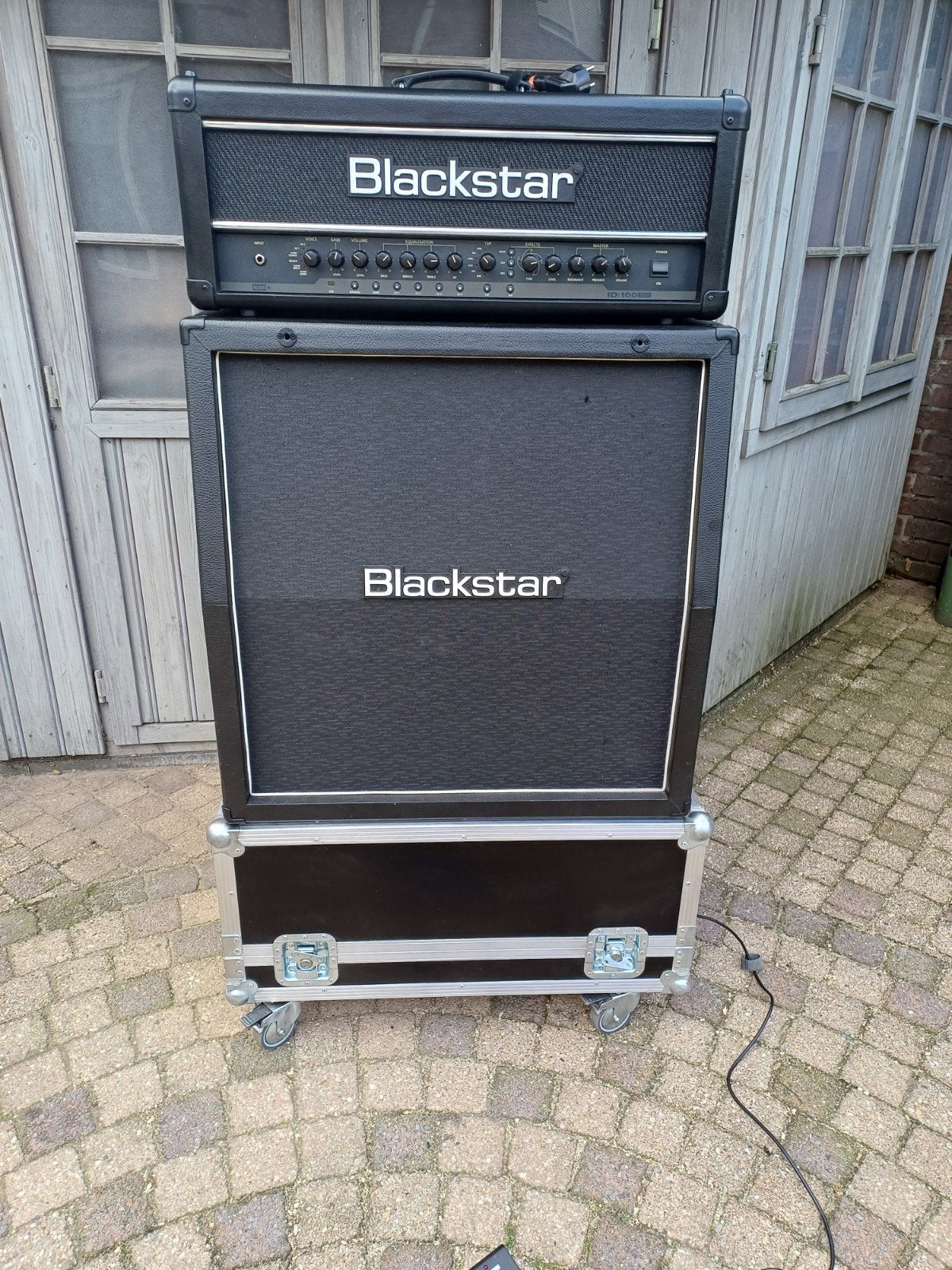 Blackstar halfstack, footswitch, flightcase, Marshall hoes.., Muziek en Instrumenten, Ophalen of Verzenden, Gebruikt, 100 watt of meer