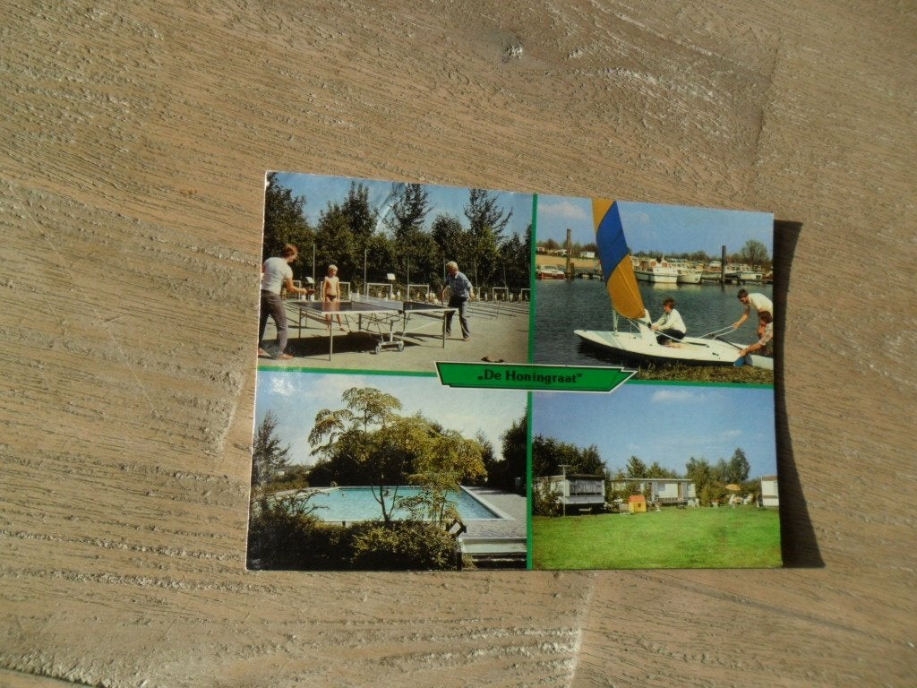 Lathum, recr. camping De Honingraat/tafeltennis/zwembad, Verzenden, 1980 tot heden, Gelopen, Noord-Brabant