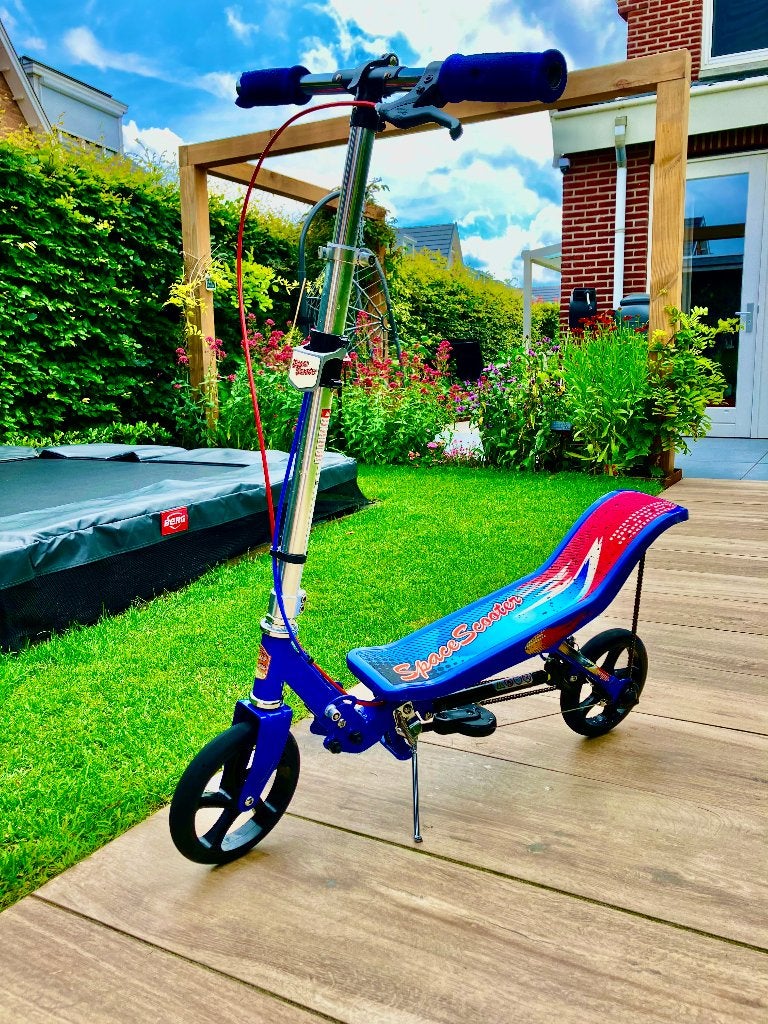 Space Scooter | Groot model | X580 | Blauw rood | 6-13  jaar, Ophalen of Verzenden, Zo goed als nieuw