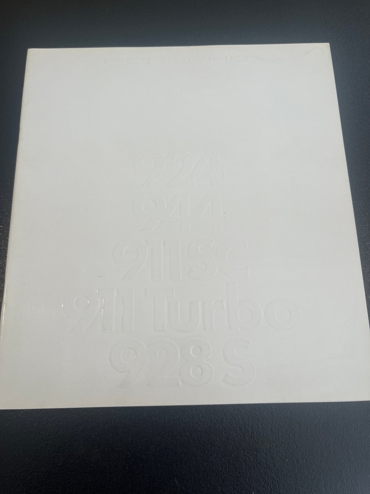 Porsche folder programma 1983 - 924, 944, 911SC, 911 Turbo,, Boeken, Ophalen of Verzenden, Gelezen, Porsche