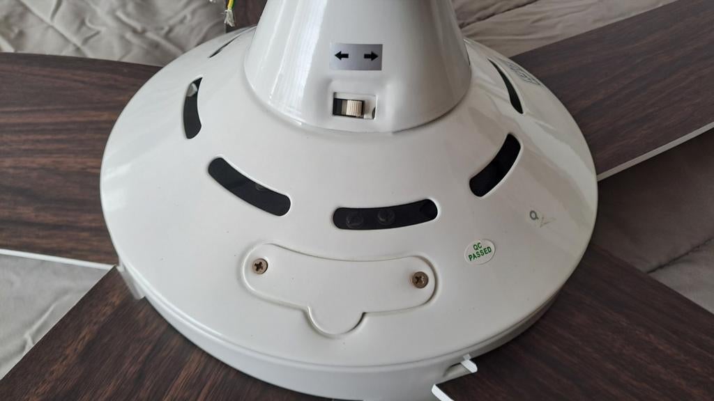 Qazqa plafondventilator model 92651 met afstandsbediening, Ophalen, Zo goed als nieuw, Plafondventilator, N.v.t
