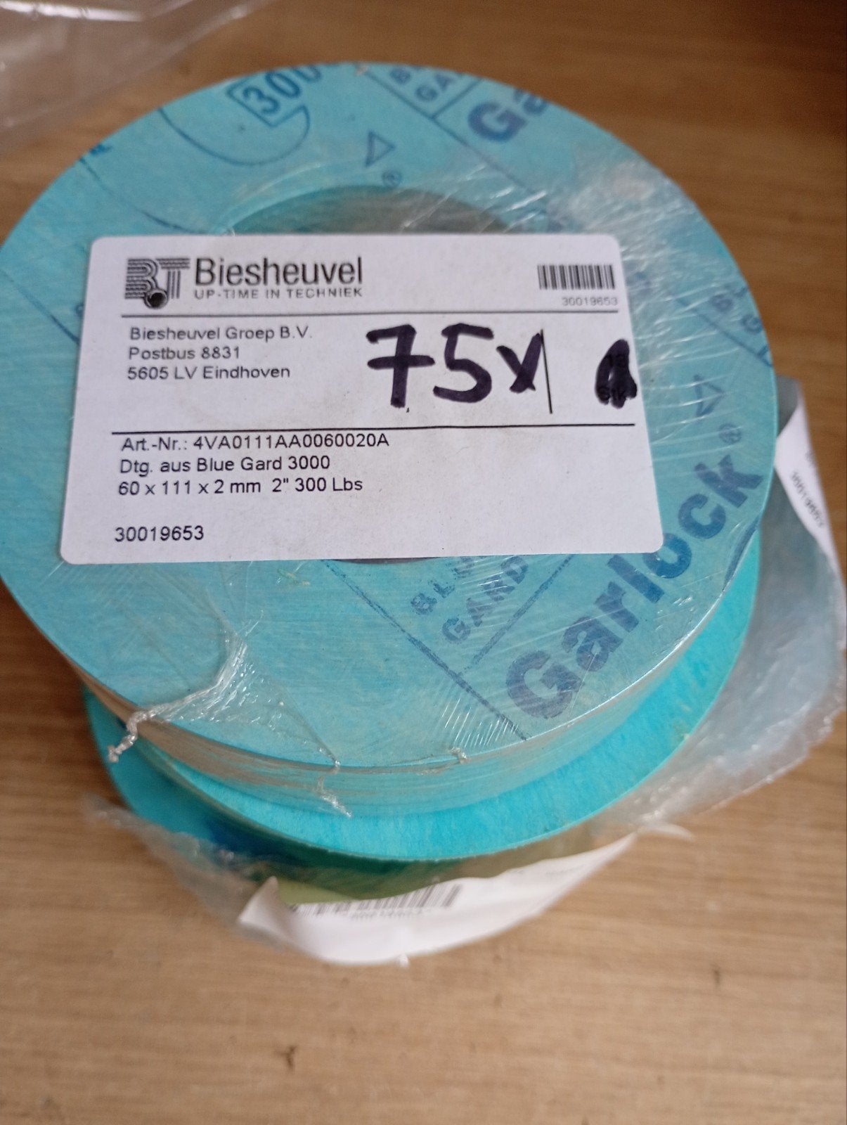 Garlock Blue Gard 3000 Pakkingringen 60x111x2mm (75 stuks), Verzamelen, Ophalen of Verzenden