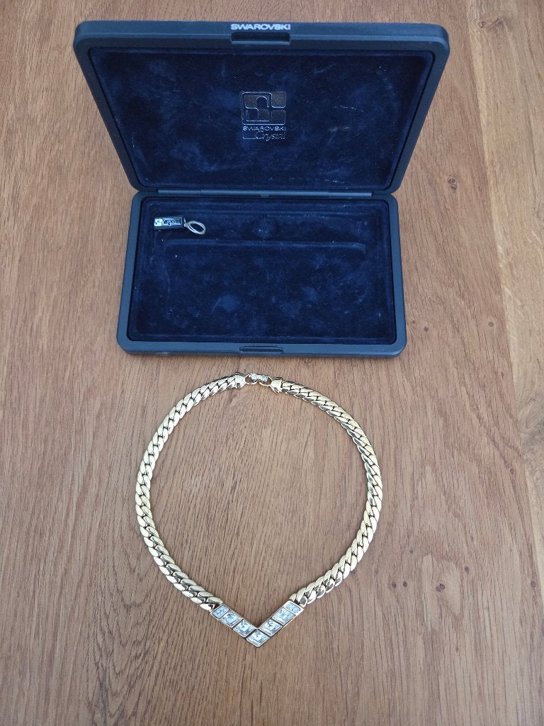 swarovski collier, Sieraden, Tassen en Uiterlijk, Met kristal, Overige materialen, Ophalen of Verzenden, Zo goed als nieuw