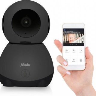 Alecto SmartBaby10 Wi‑Fi Babyfoon met Camera – Zwart, Kinderen en Baby's, Babyfoons, Ophalen of Verzenden, Nieuw, 250 meter of meer
