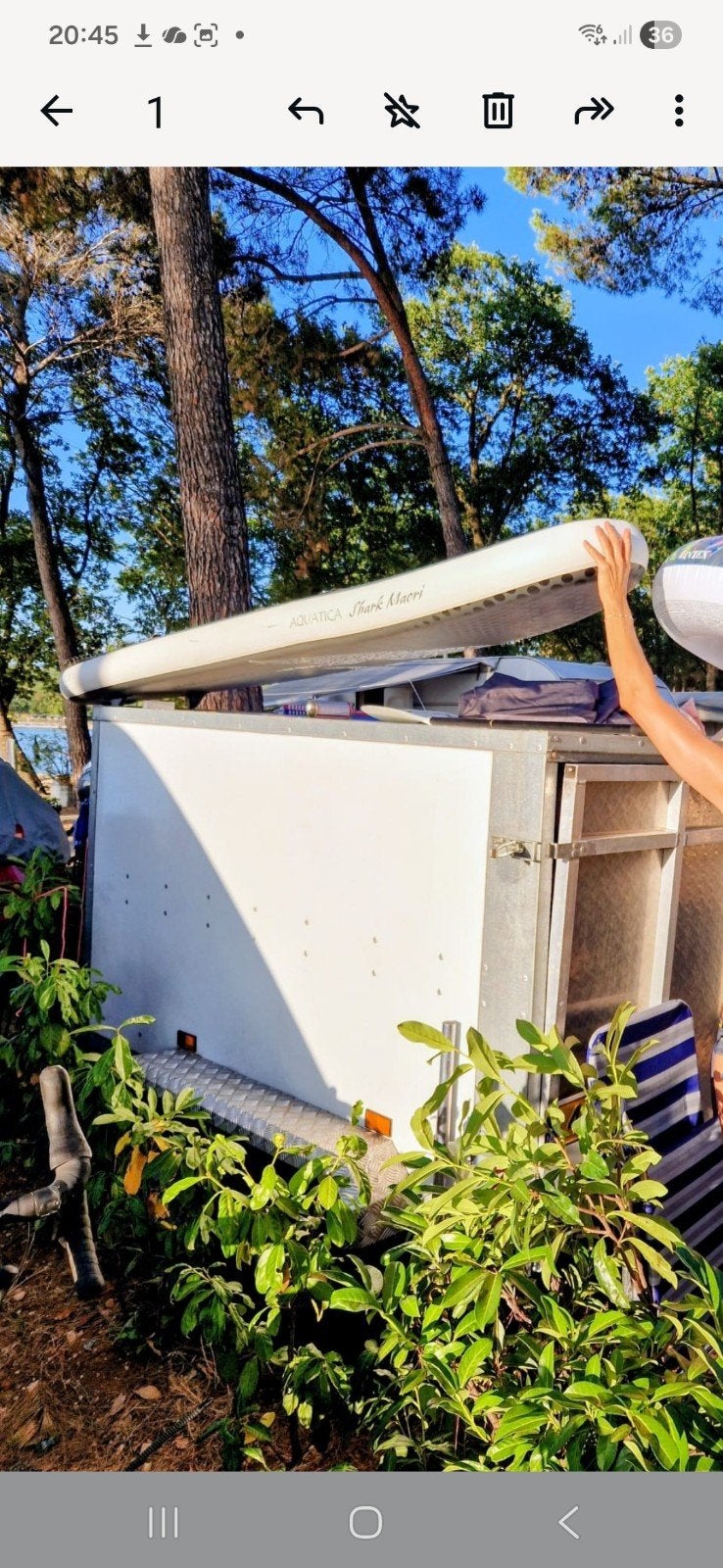Stoere outdoorcamper aanhanger/teardrop trailer/ bagagewagen, Ophalen, Zo goed als nieuw