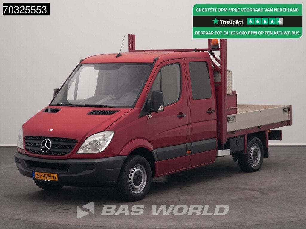 Mercedes Sprinter 311 CDI Dubbel Cabine Open Laadbak Trekhaa, Auto's, Bestelauto's, Stof, Gebruikt, 4 cilinders, 2800 kg