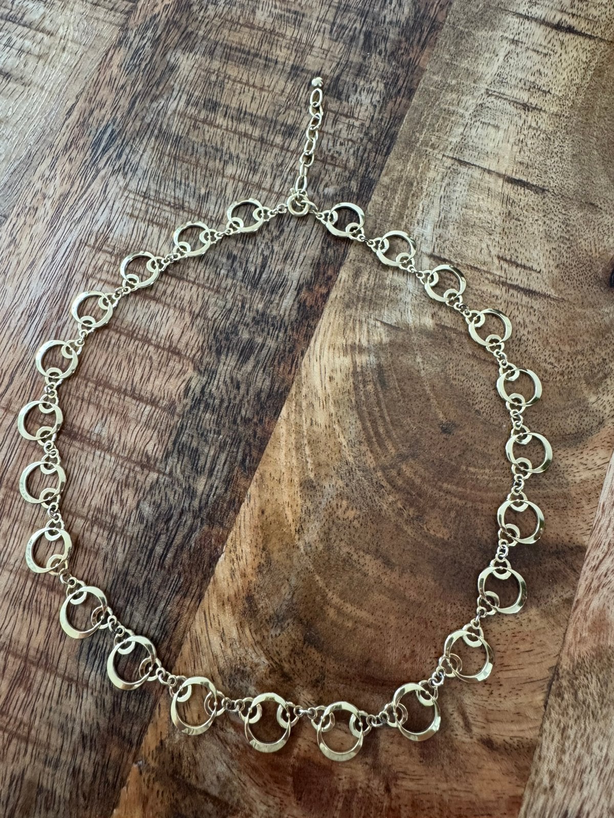 Vintage K&L amerik verguld ketting, Ophalen of Verzenden, Zo goed als nieuw, Goud, Overige materialen