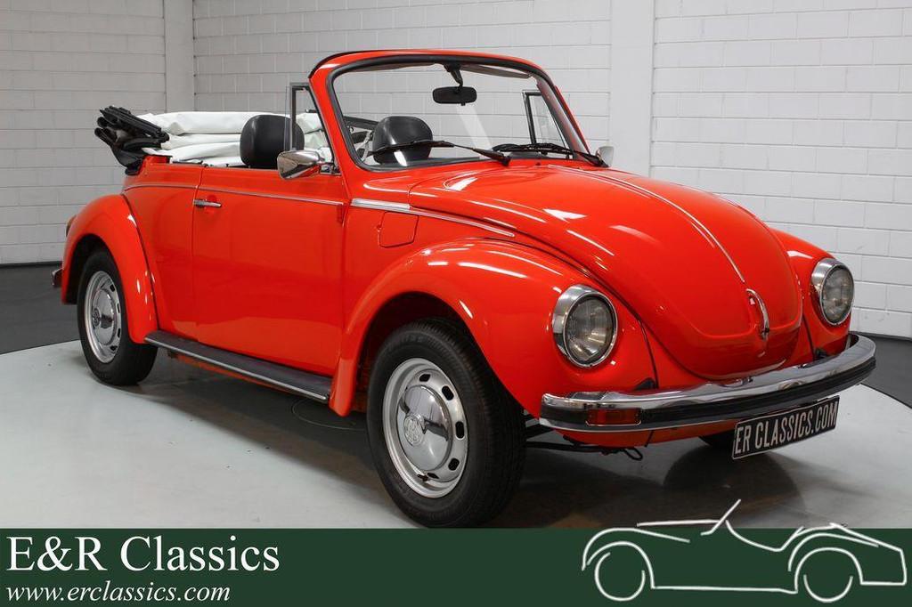 VW Kever Cabriolet | Gerestaureerd | Goede staat | 1977, Auto's, Oldtimers, Achterwielaandrijving, Zwart, Cabriolet, Bedrijf