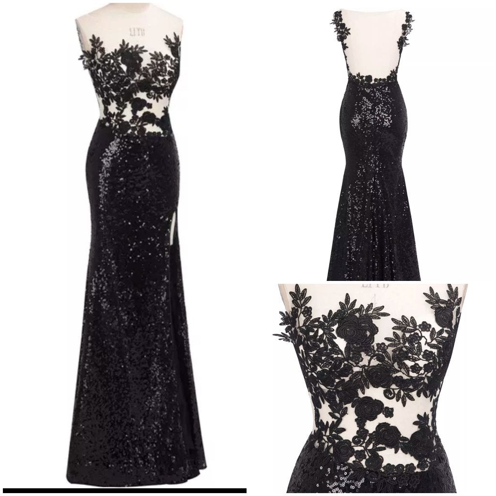 nieuwe galajurk maat 38 zwart (1), Kleding | Dames, Maat 38/40 (M), Galajurk, Zwart, All2wish4