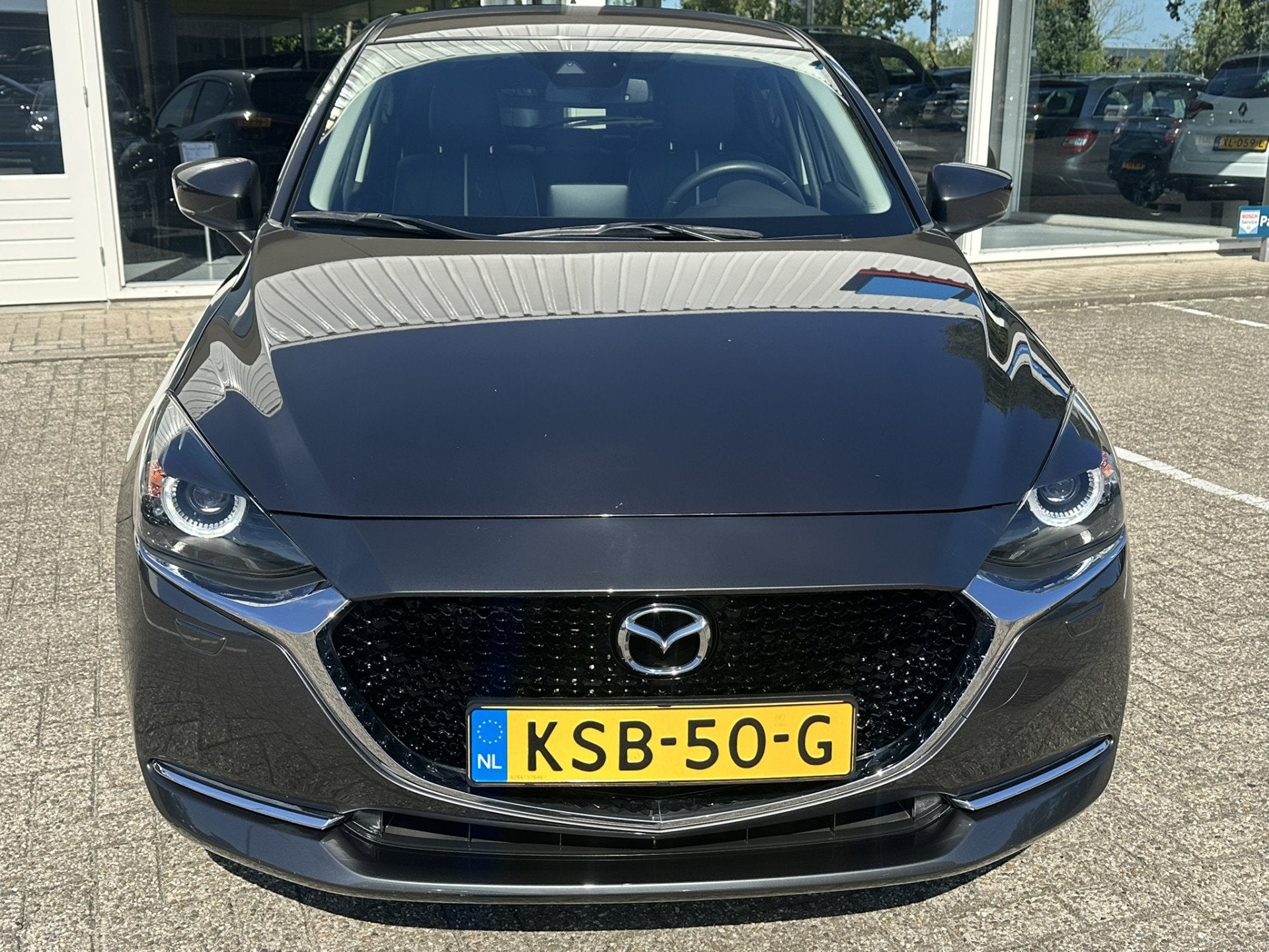 Mazda 2 1.5 Skyactiv-G Luxury | Leer | Apple/Android | Stoel, Auto's, 1005 kg, Gebruikt, 4 cilinders, Leder en Stof